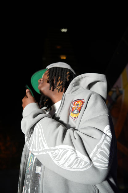 Grindset Grey Zip Up