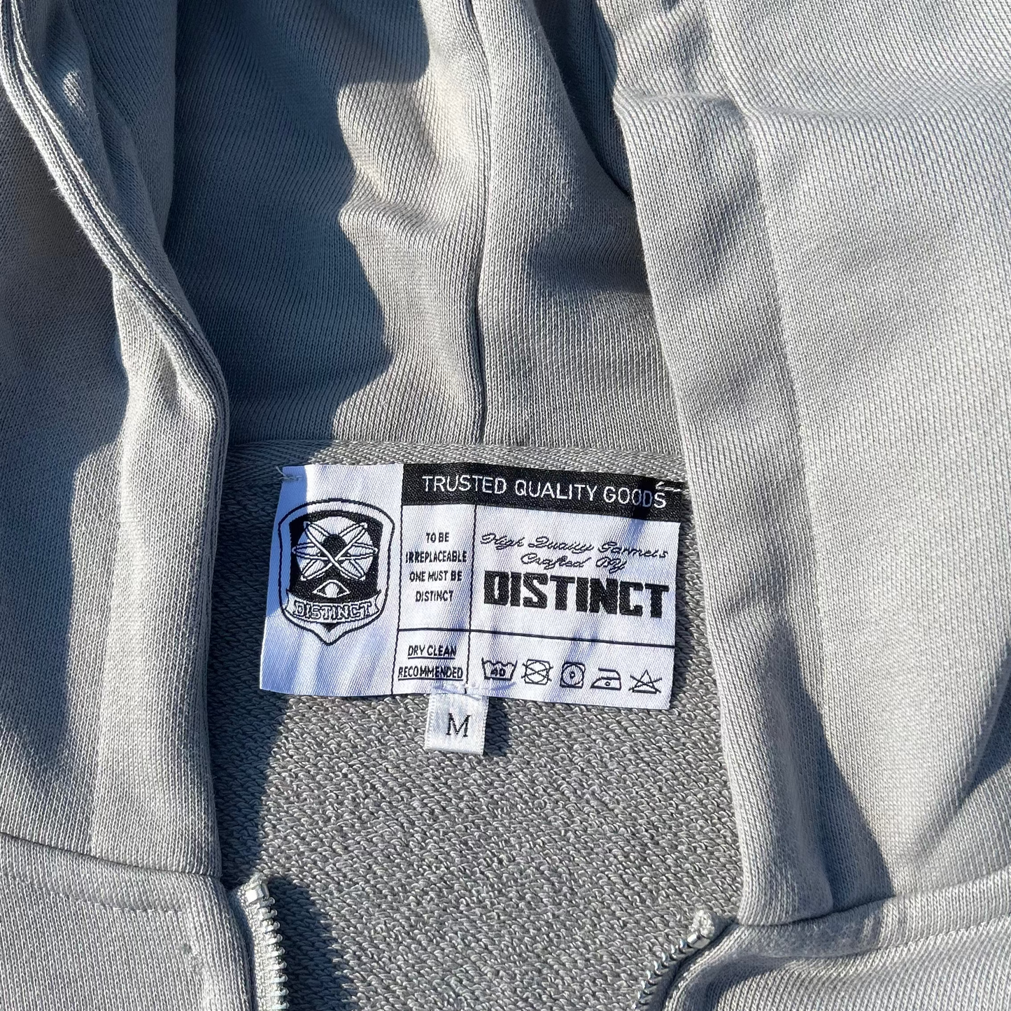 Grindset Grey Zip Up